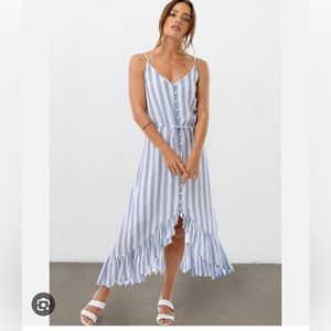 Rails stripe linen dress size xs